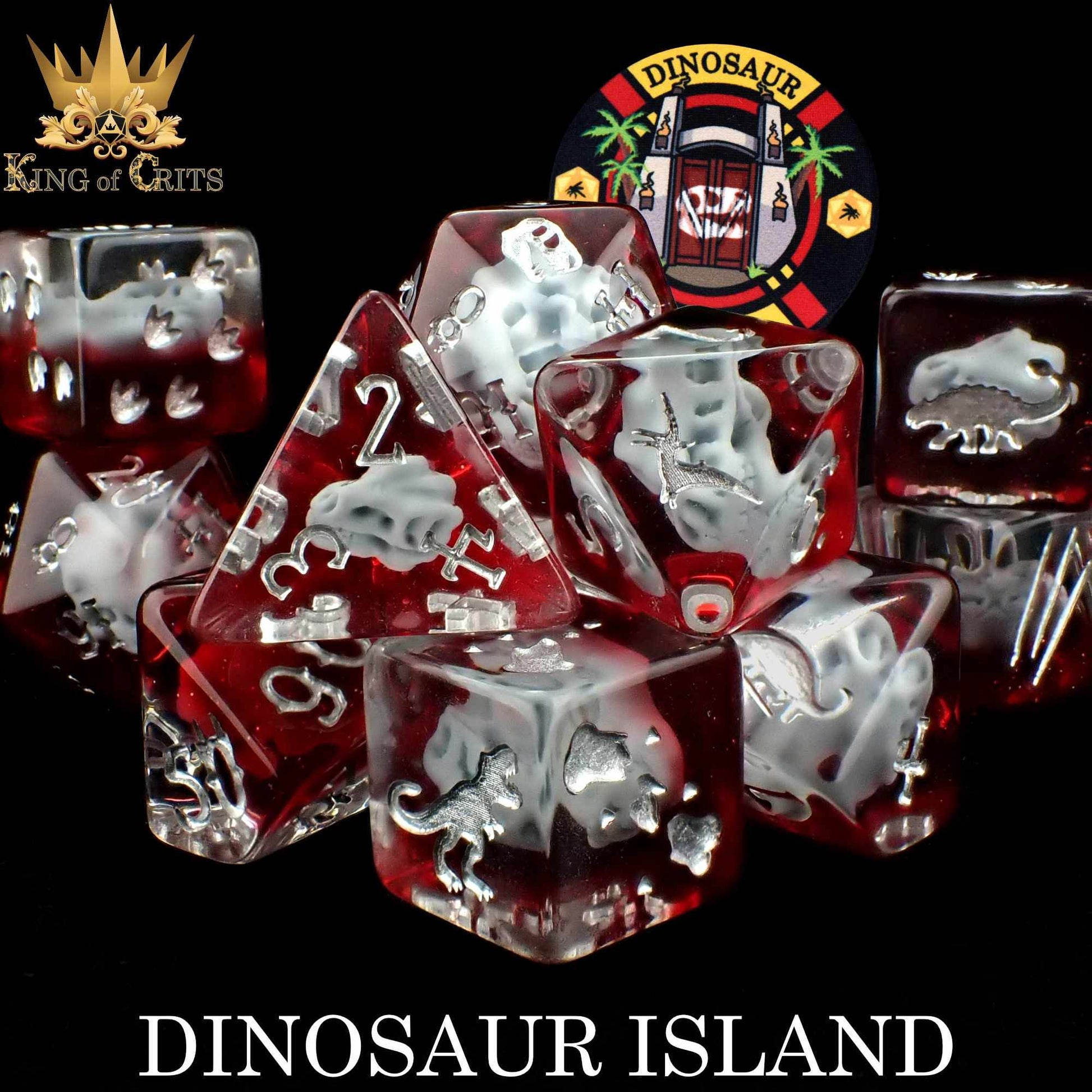Dinosaur Island 11 Dice Set - 