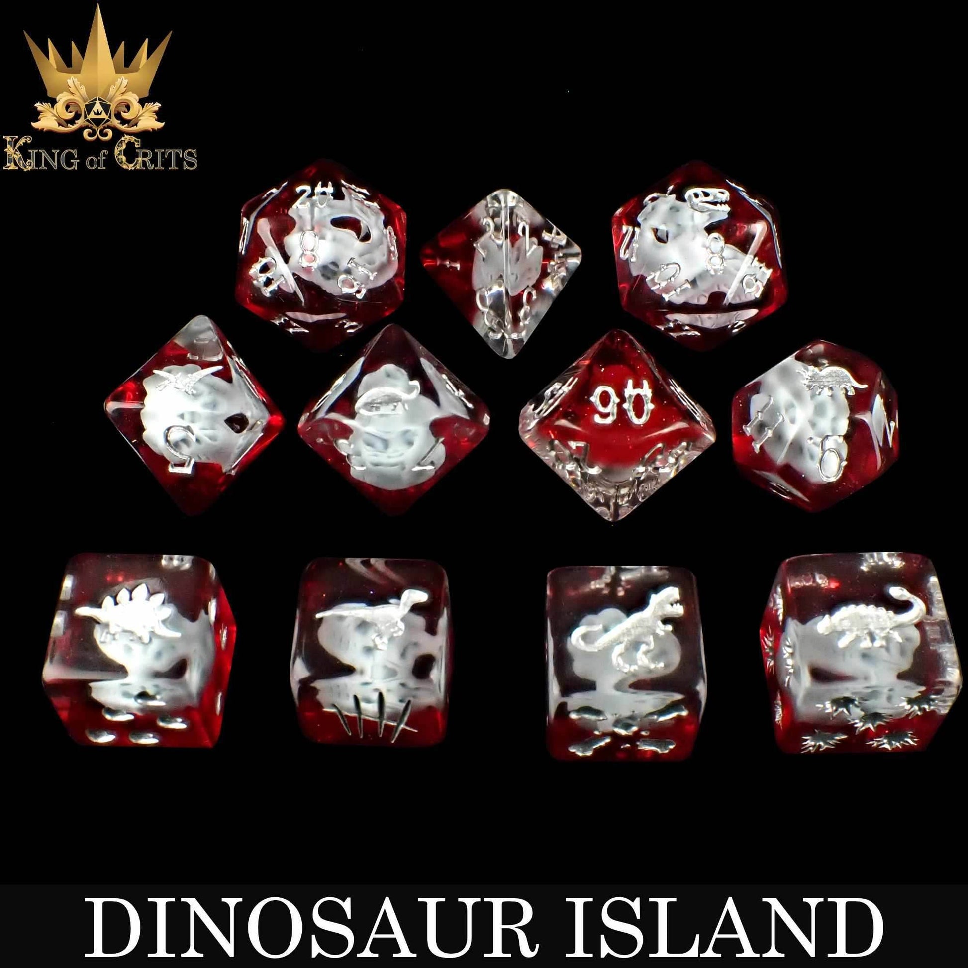 Dinosaur Island 11 Dice Set - 