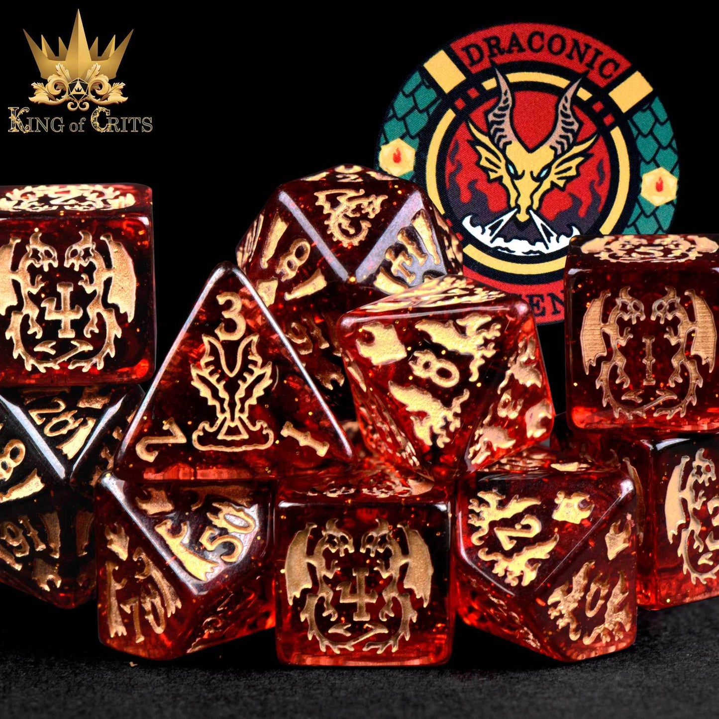 Draconic Descent 11 Dice Set - 