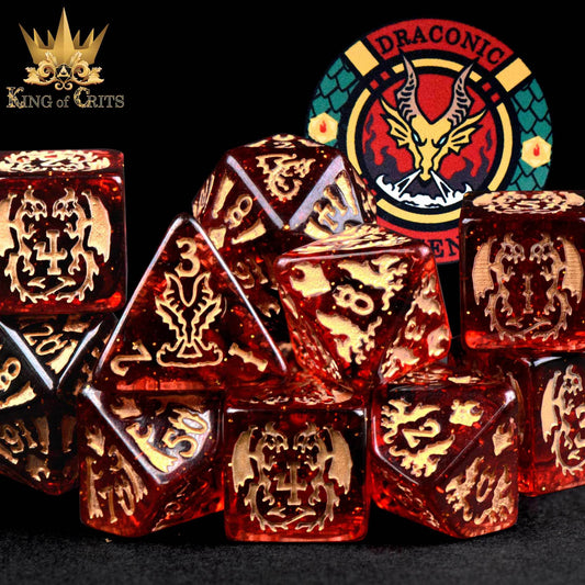 Draconic Descent 11 Dice Set - 