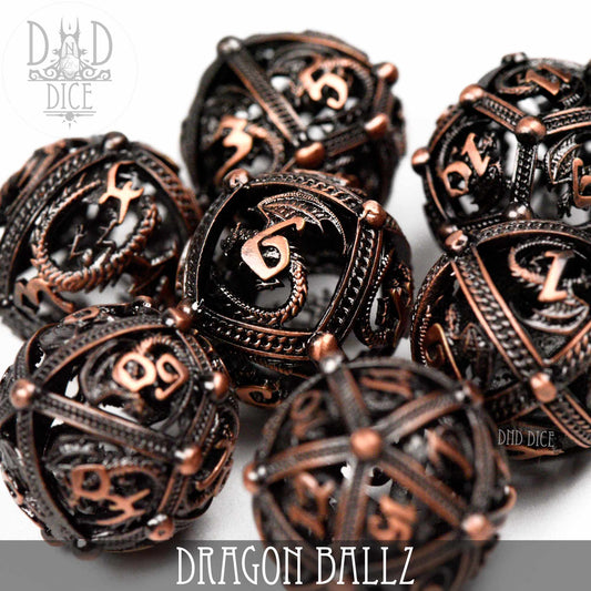 Juego de dados de metal Dragon Ballz (caja de regalo)