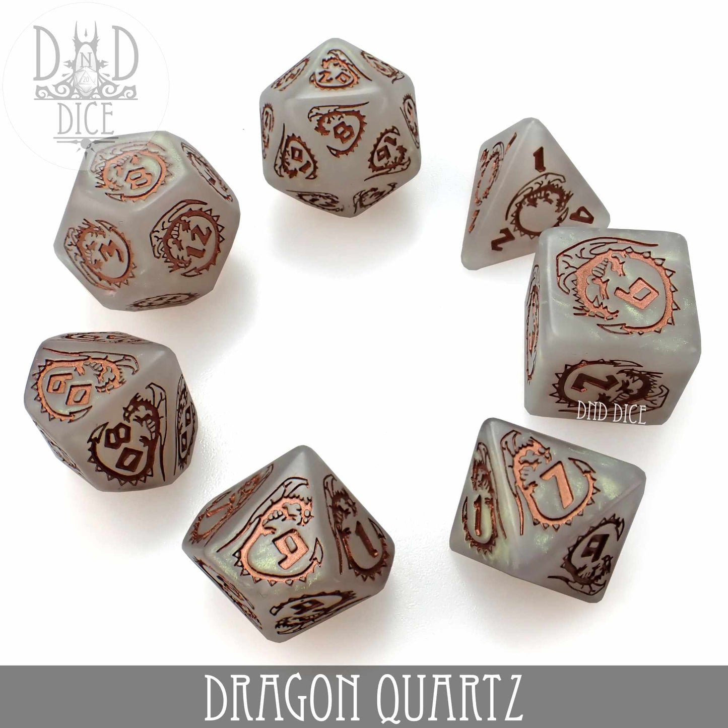 Dragon Quartz Dice Set