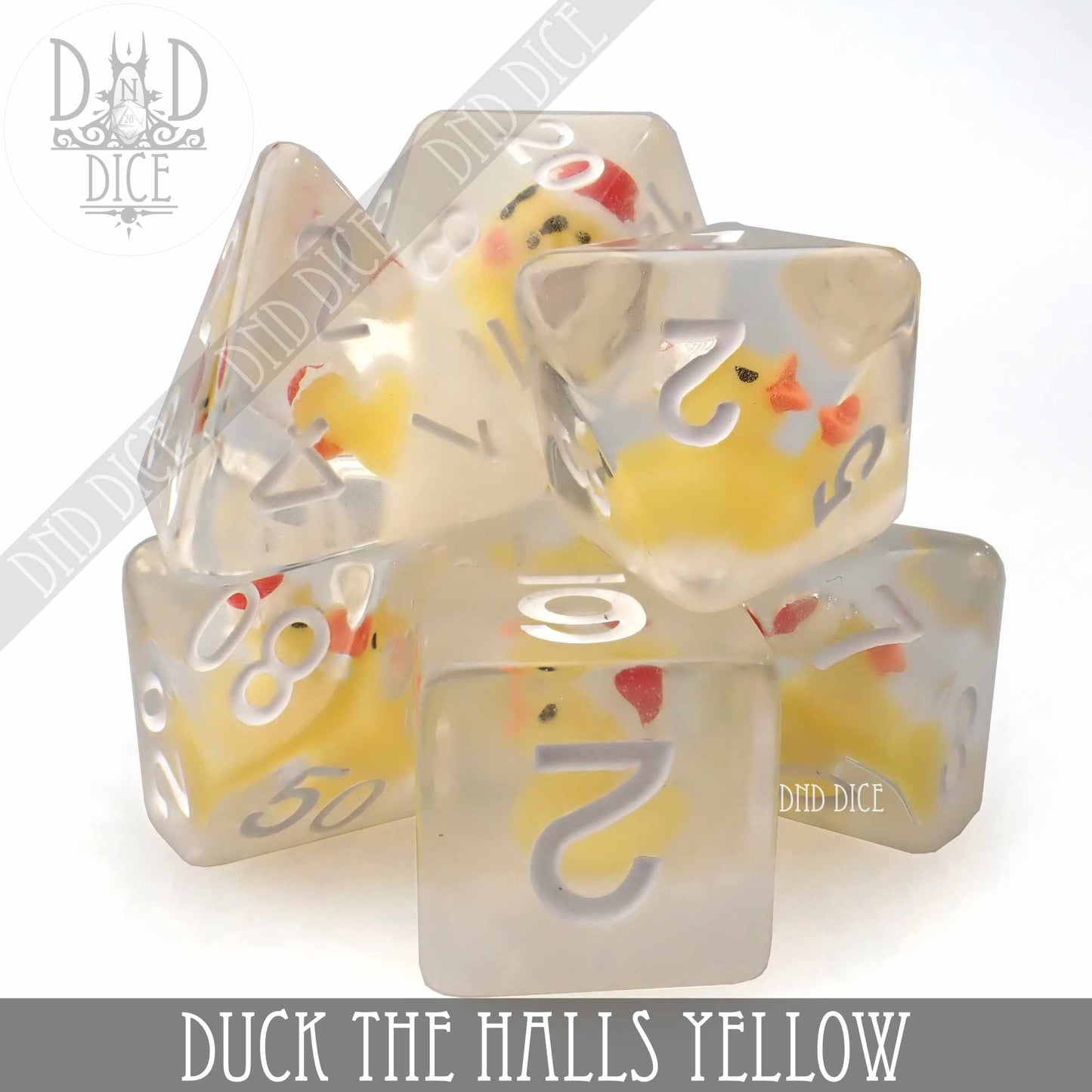 Juego de dados amarillos Duck the Halls