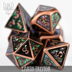Earth Tremor Metal Dice Set