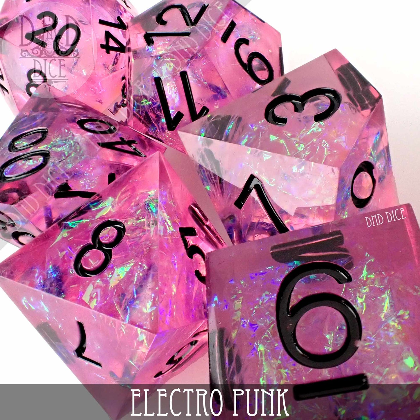 Electro Punk Handmade Dice Set