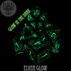 Elven Glow in the Dark Dice Set