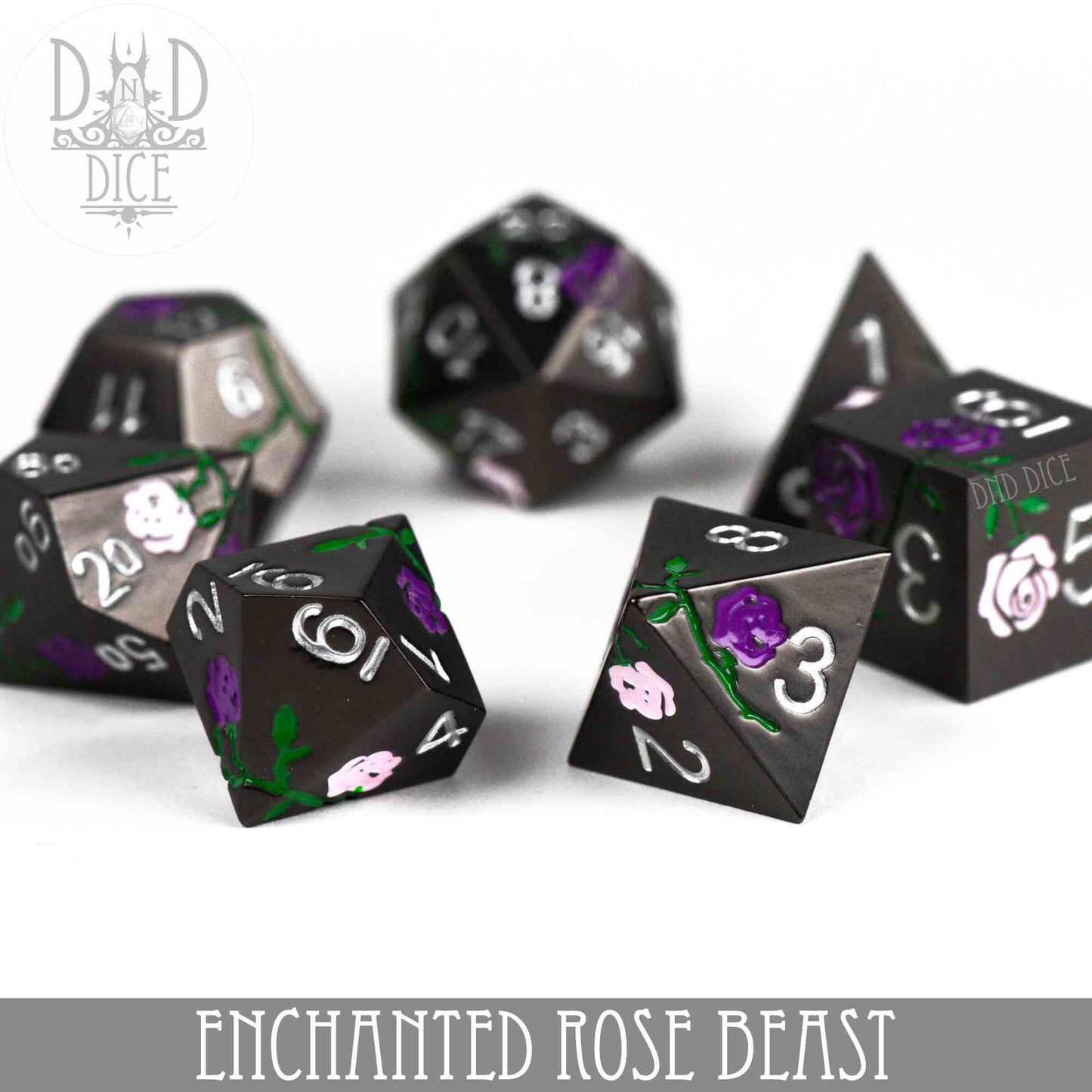 Enchanted Rose: Beast - Jeu de dés en métal