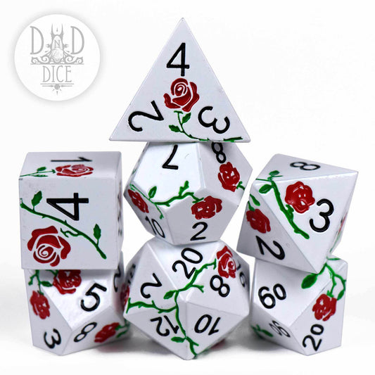 Enchanted Rose: Beauty - Metal Dice Set - 
