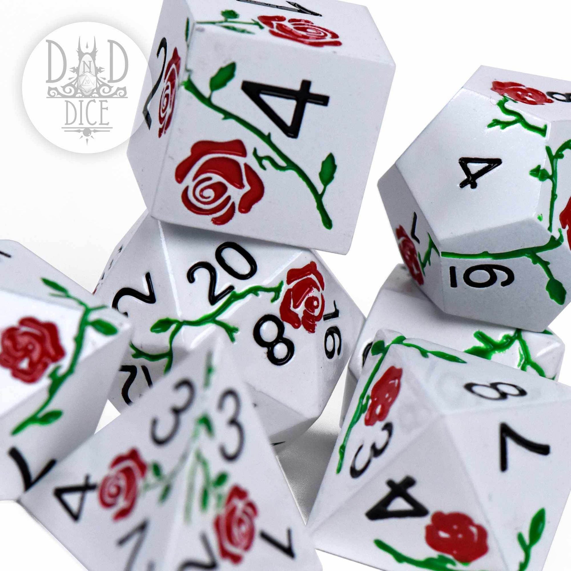 Enchanted Rose: Beauty - Metal Dice Set - 