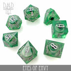 Eyes of Envy Liquid Core Dice Set