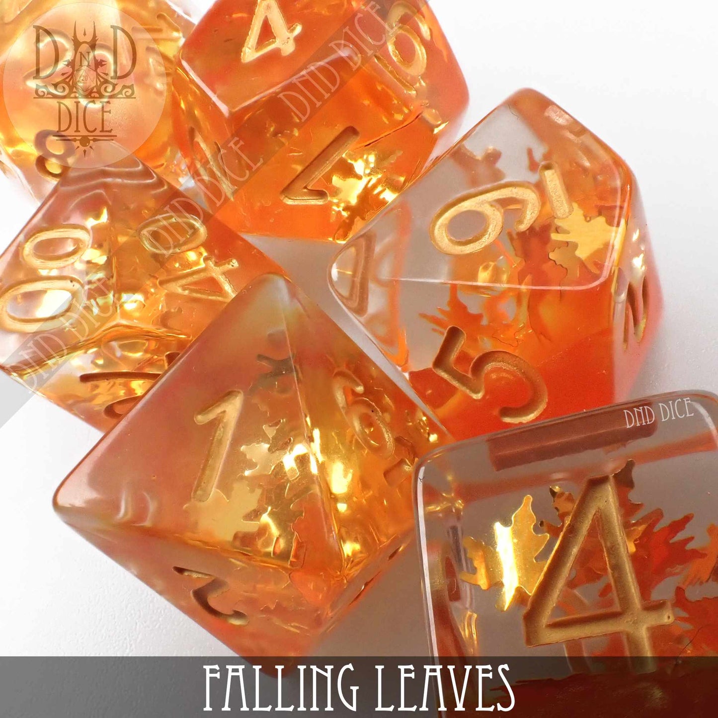 Falling Leaves Dice Set