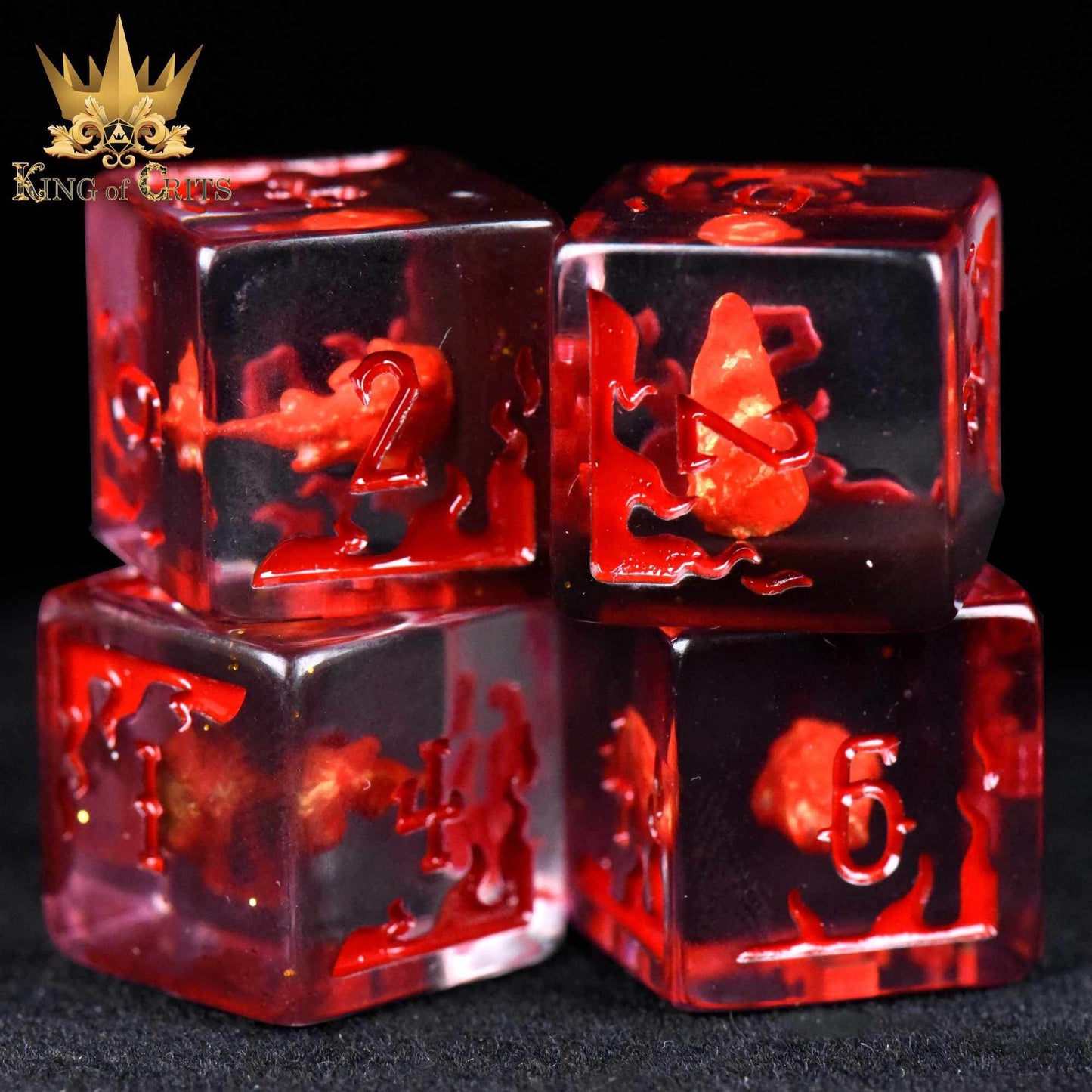 Fireball 4D6 Dice Set - 