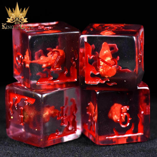 Fireball 4D6 Dice Set - 