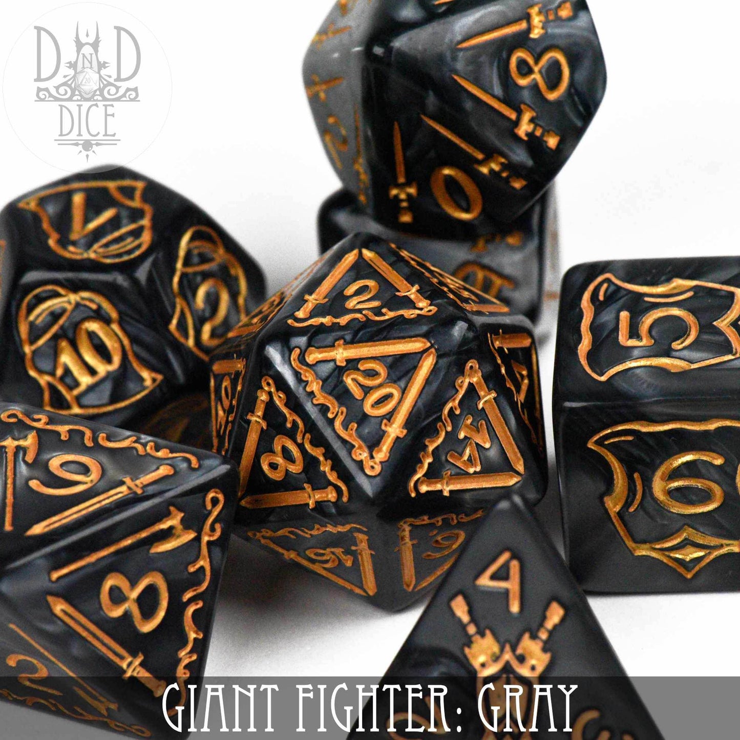Giant Fighter Dice Set (Oversize) - 