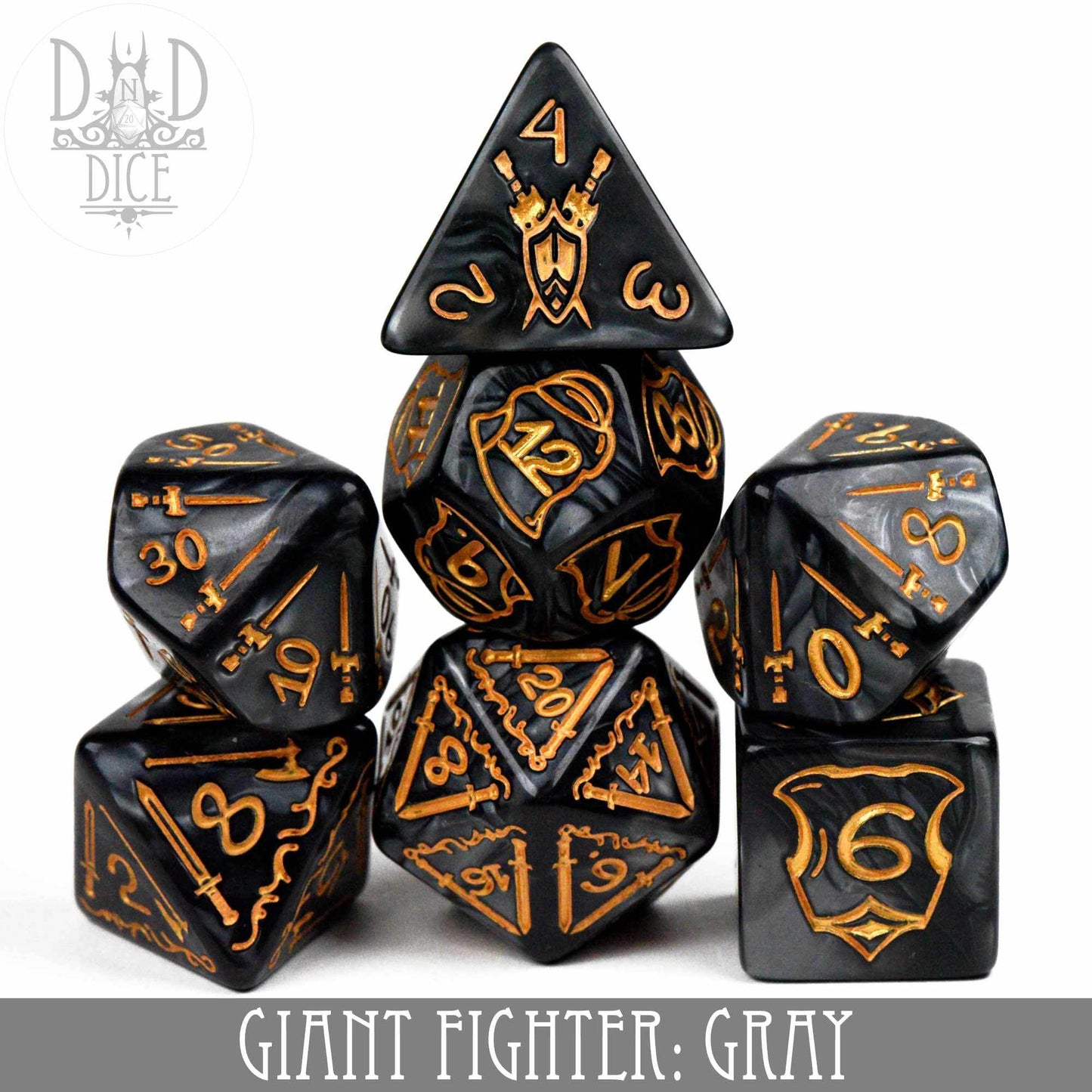 Giant Fighter Dice Set (Oversize) - 