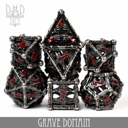 Juego de dados de metal Grave Domain (caja de regalo)