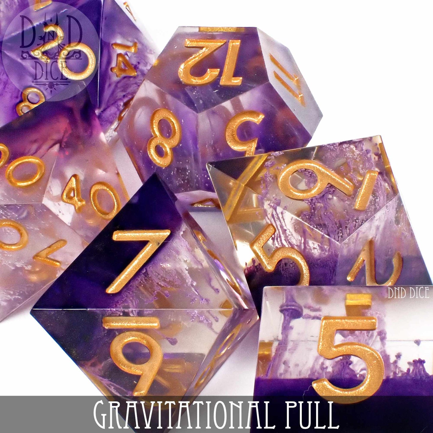 Gravitational Pull Handmade Dice Set