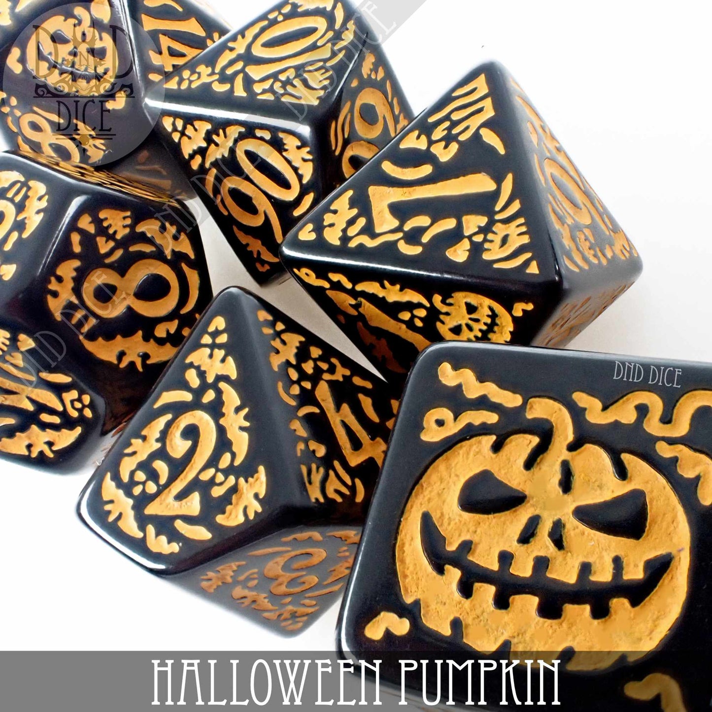 Halloween Pumpkin Dice Set