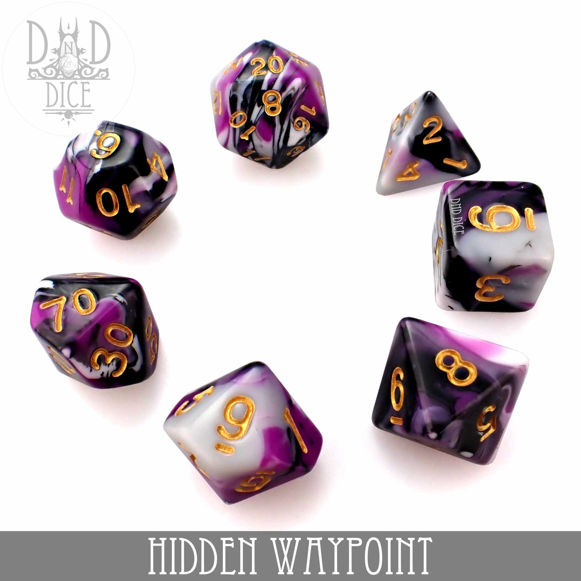 Hidden Waypoint Dice Set