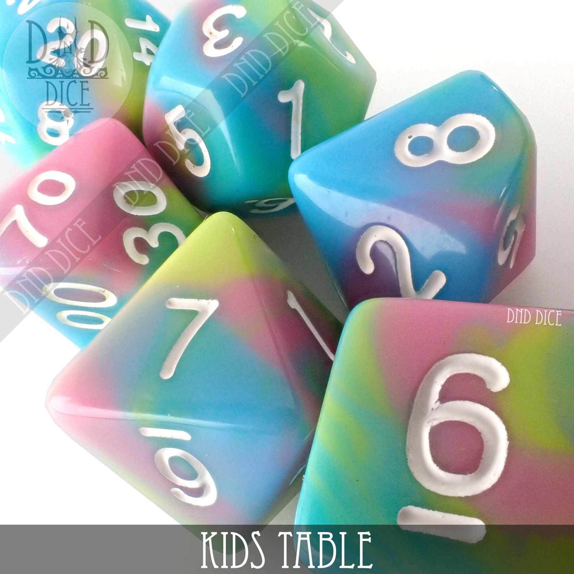 Kids Table Dice Set - 