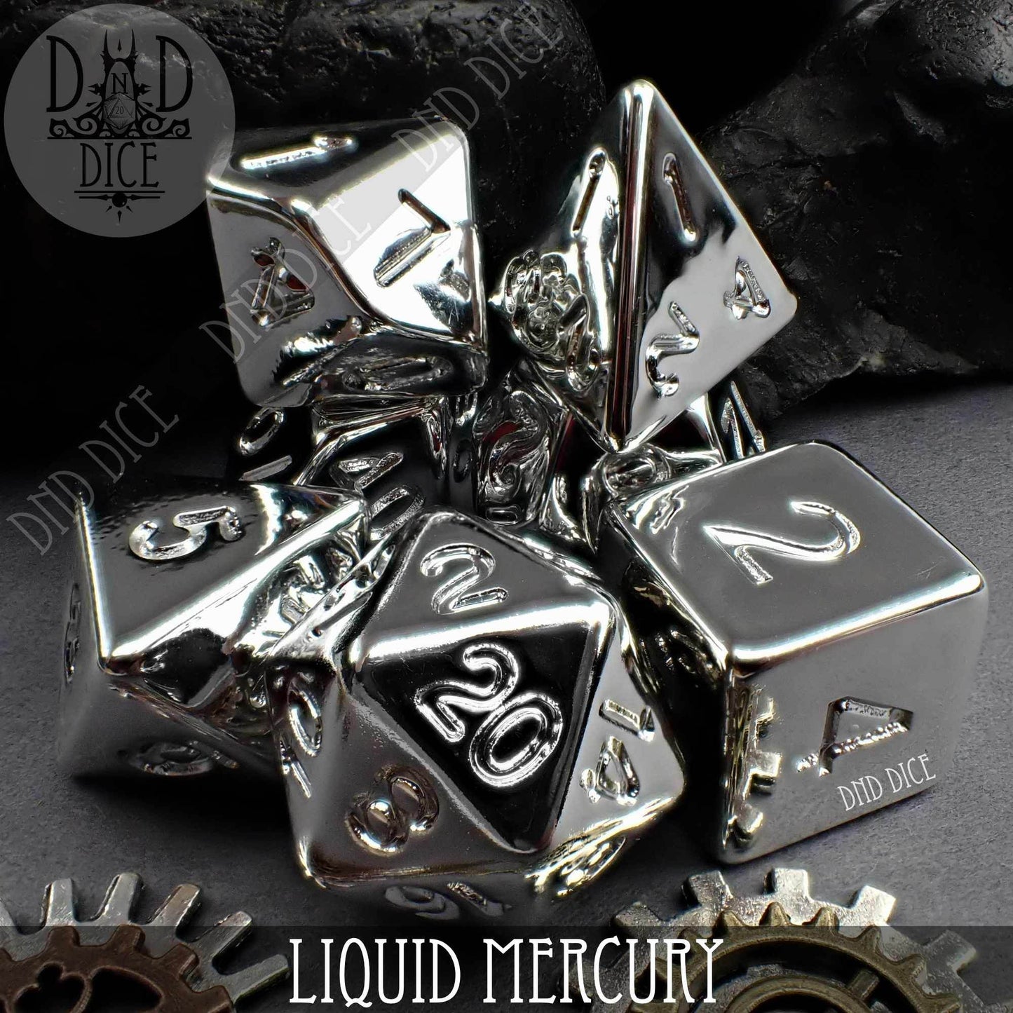 Liquid Mercury Dice Set - 