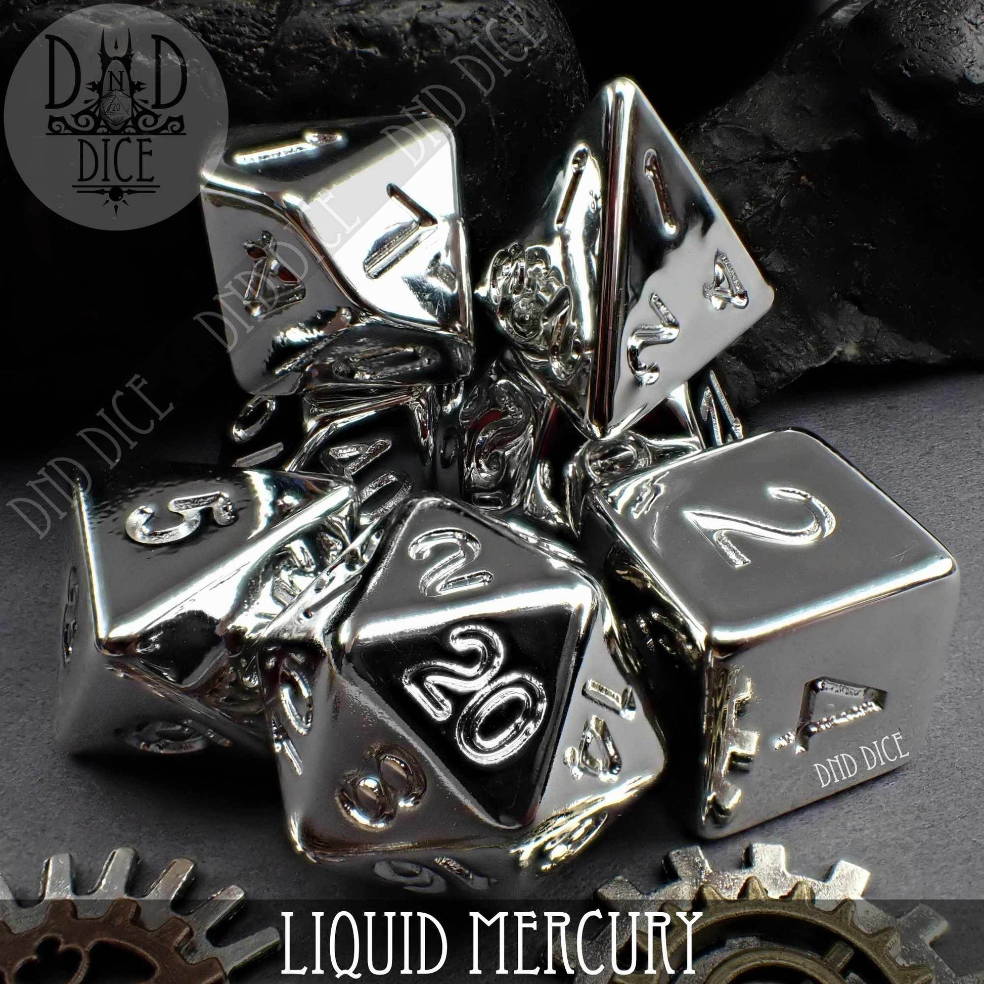 Liquid Mercury Dice Set - 