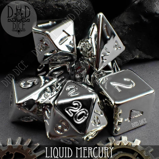 Liquid Mercury Dice Set - 