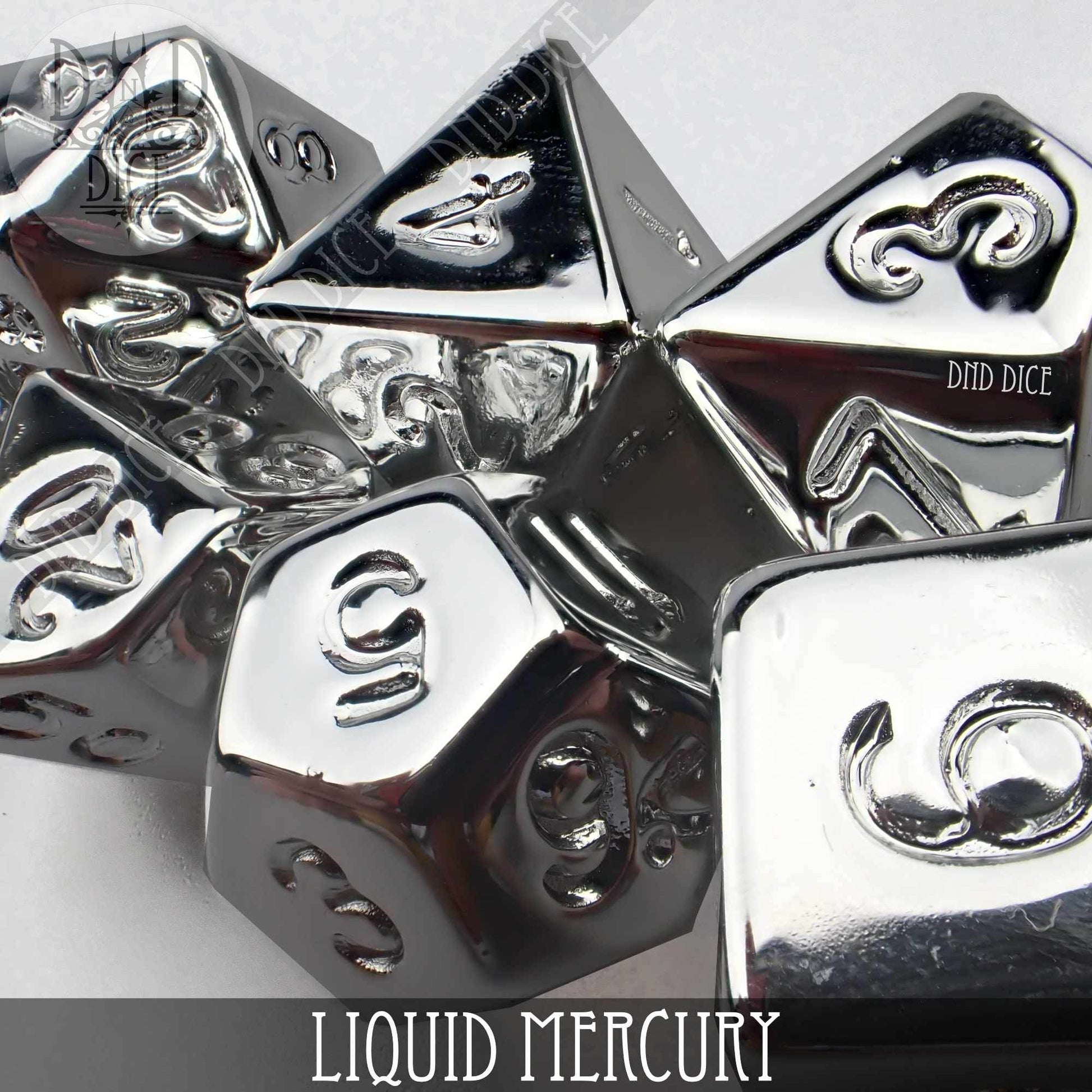 Liquid Mercury Dice Set - 