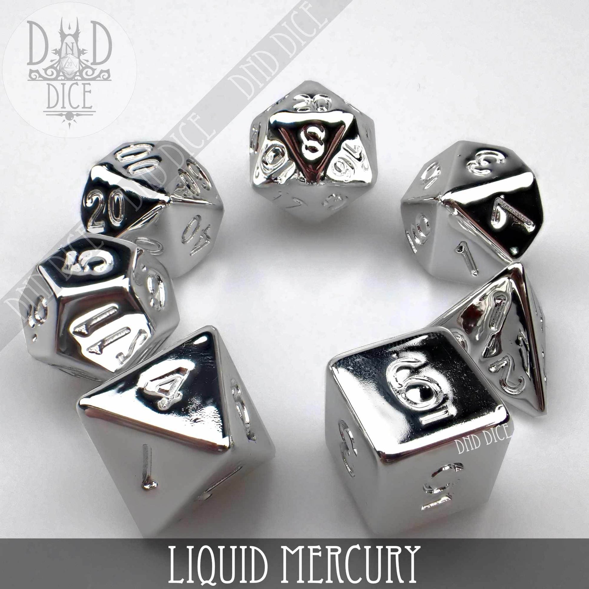 Liquid Mercury Dice Set - 