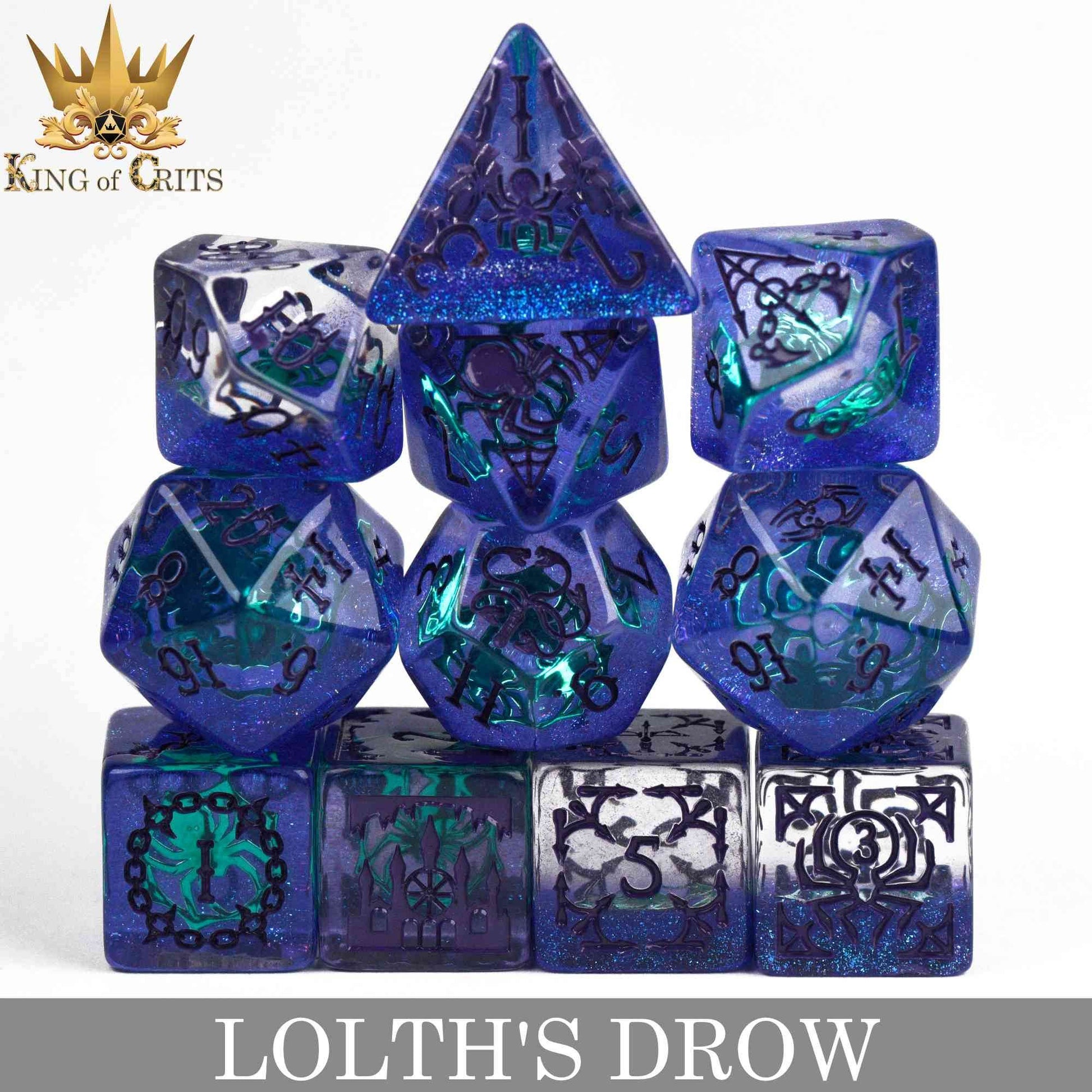 Lolth's Drow 11 Dice Set - 