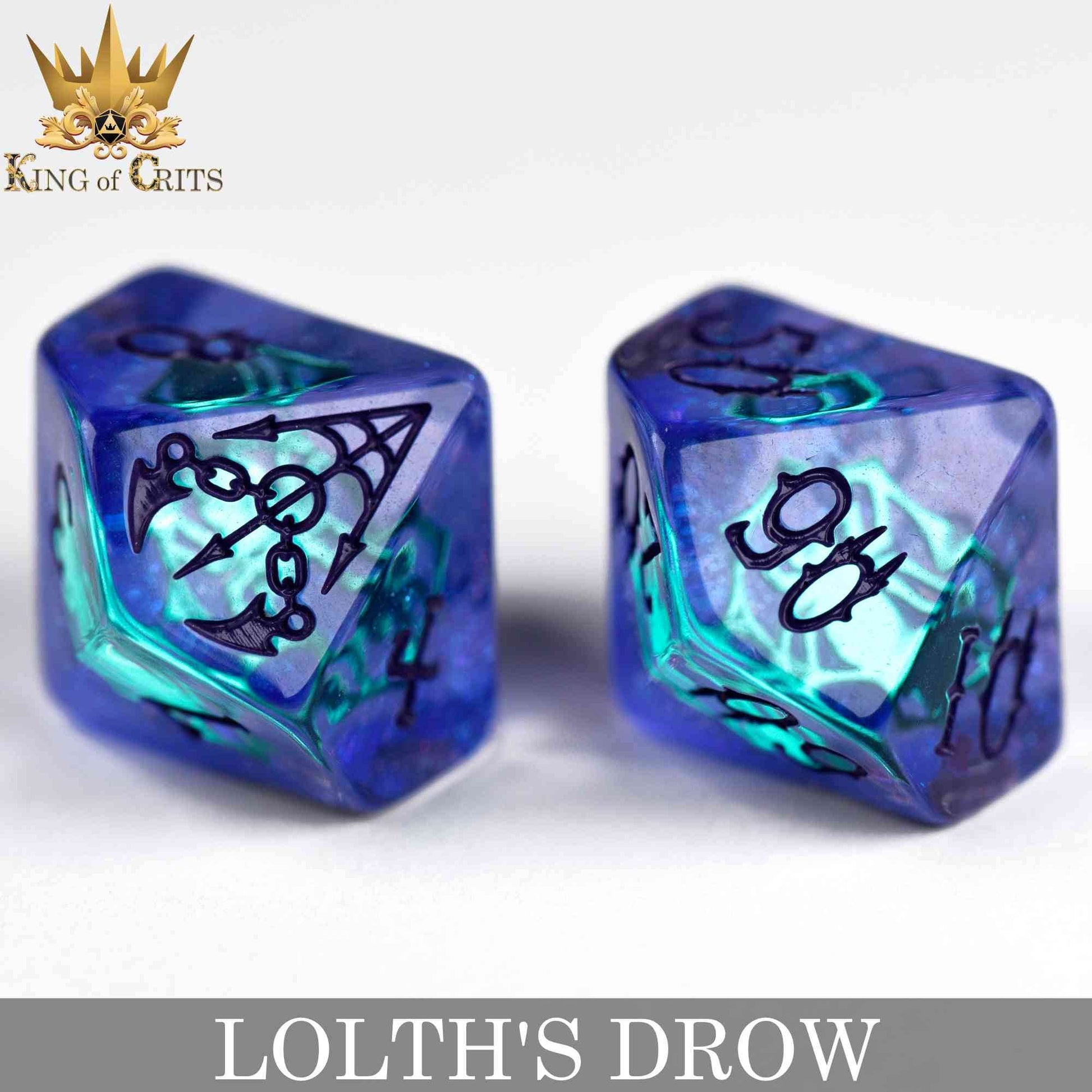 Lolth's Drow 11 Dice Set - 