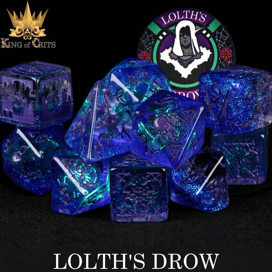 Lolth's Drow 11 Dice Set - 