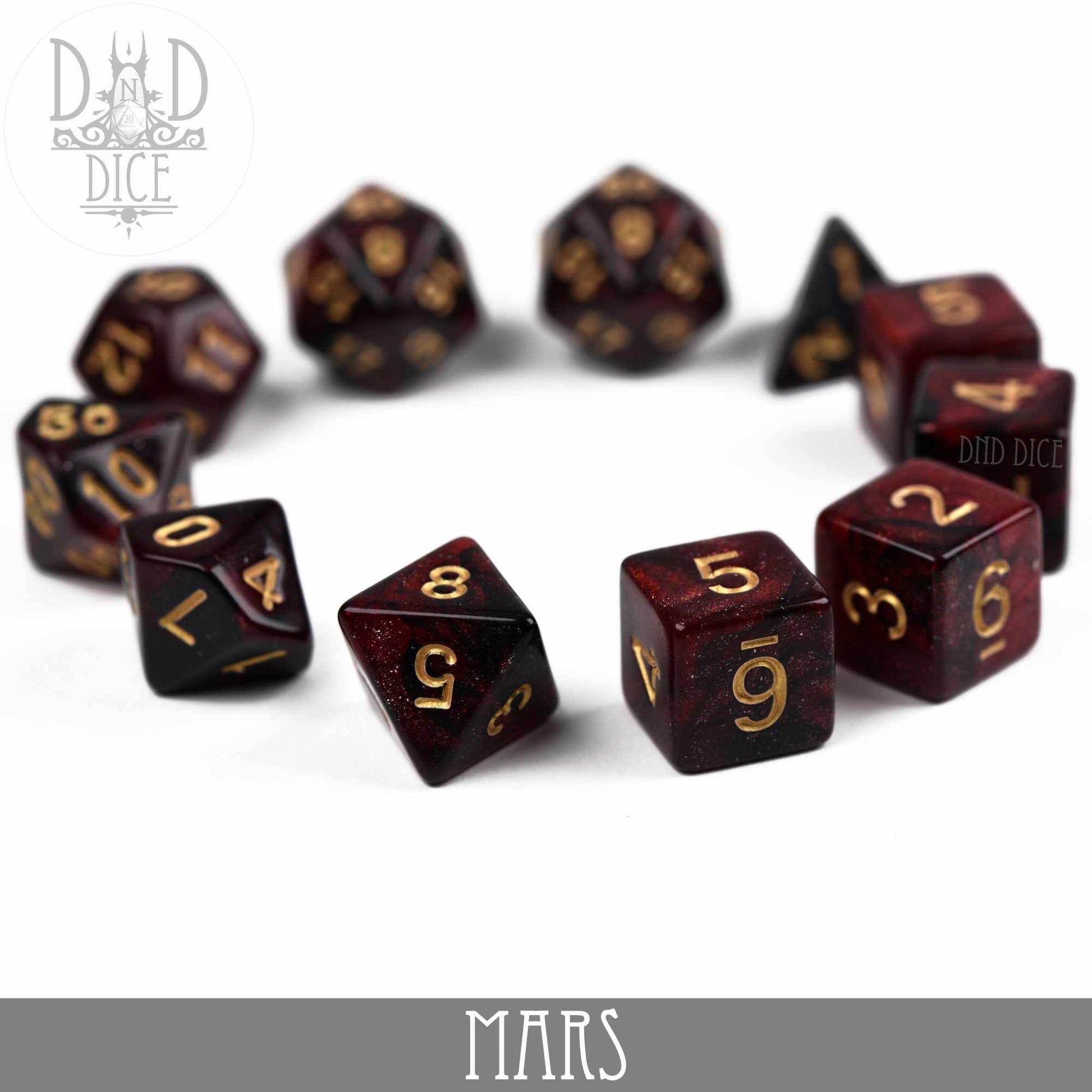 Mars Galaxy 7 or 11 Dice Set - 7 Dice Set