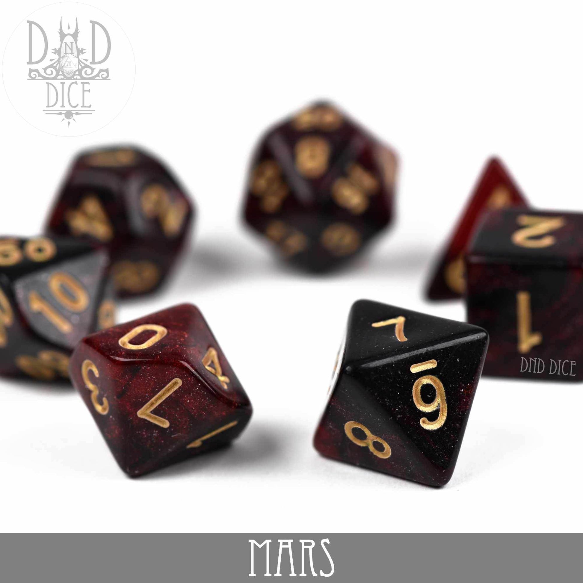 Mars Galaxy 7 or 11 Dice Set - 7 Dice Set