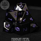 Midnight Metal Dice Set