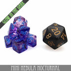 Mini Nebula Nocturnal Dice Set (10mm)