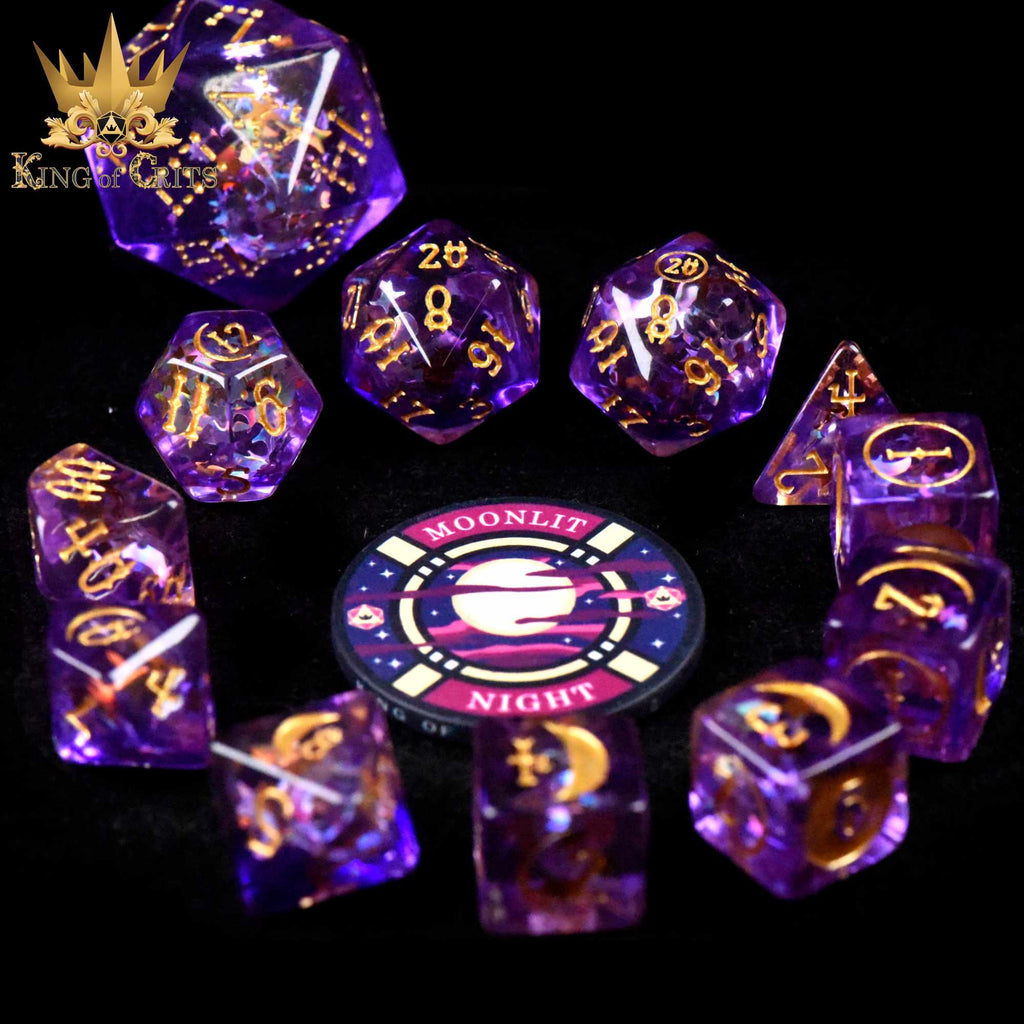 Moonlit Night 12 Dice Set