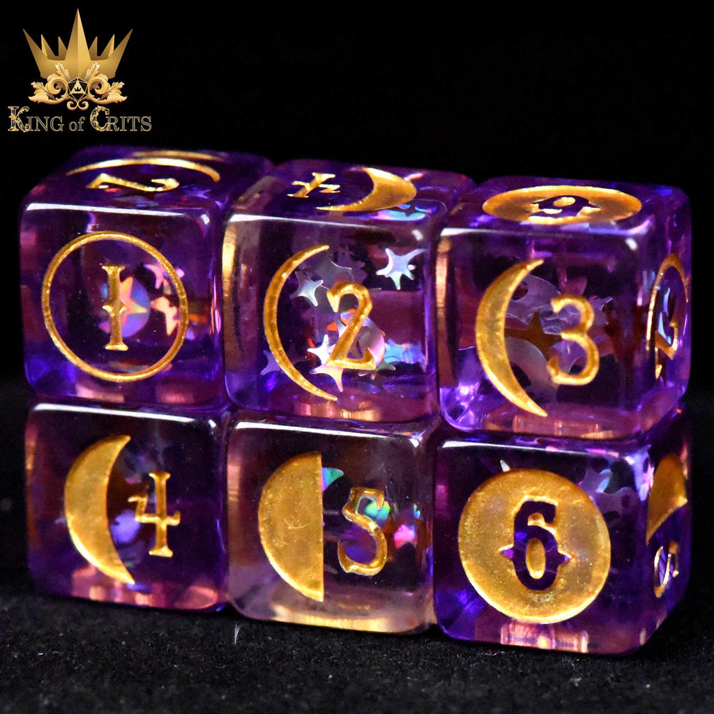 Moonlit Night 12 Dice Set