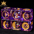 Moonlit Night 12 Dice Set