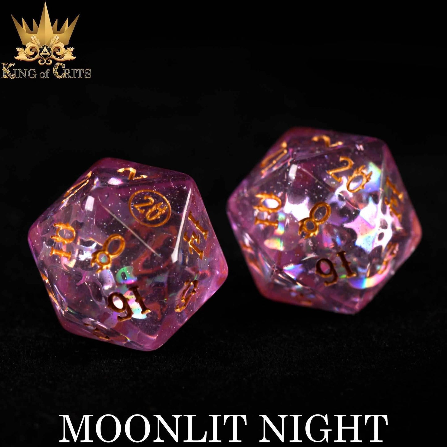 Moonlit Night 12 Dice Set - 