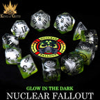 Nuclear Fallout 11 Dice Set (Glow)