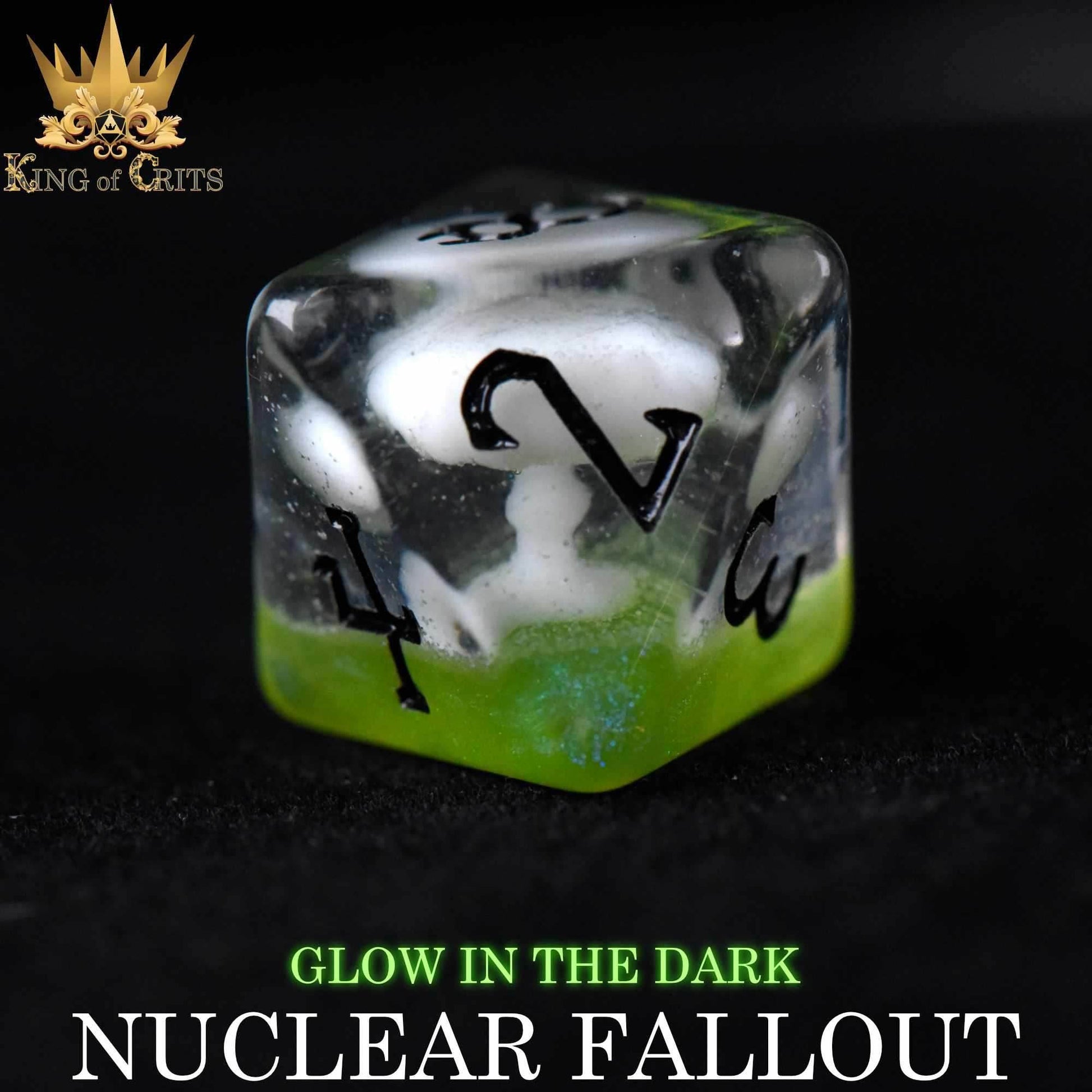 Nuclear Fallout 11 Dice Set (Glow) - 