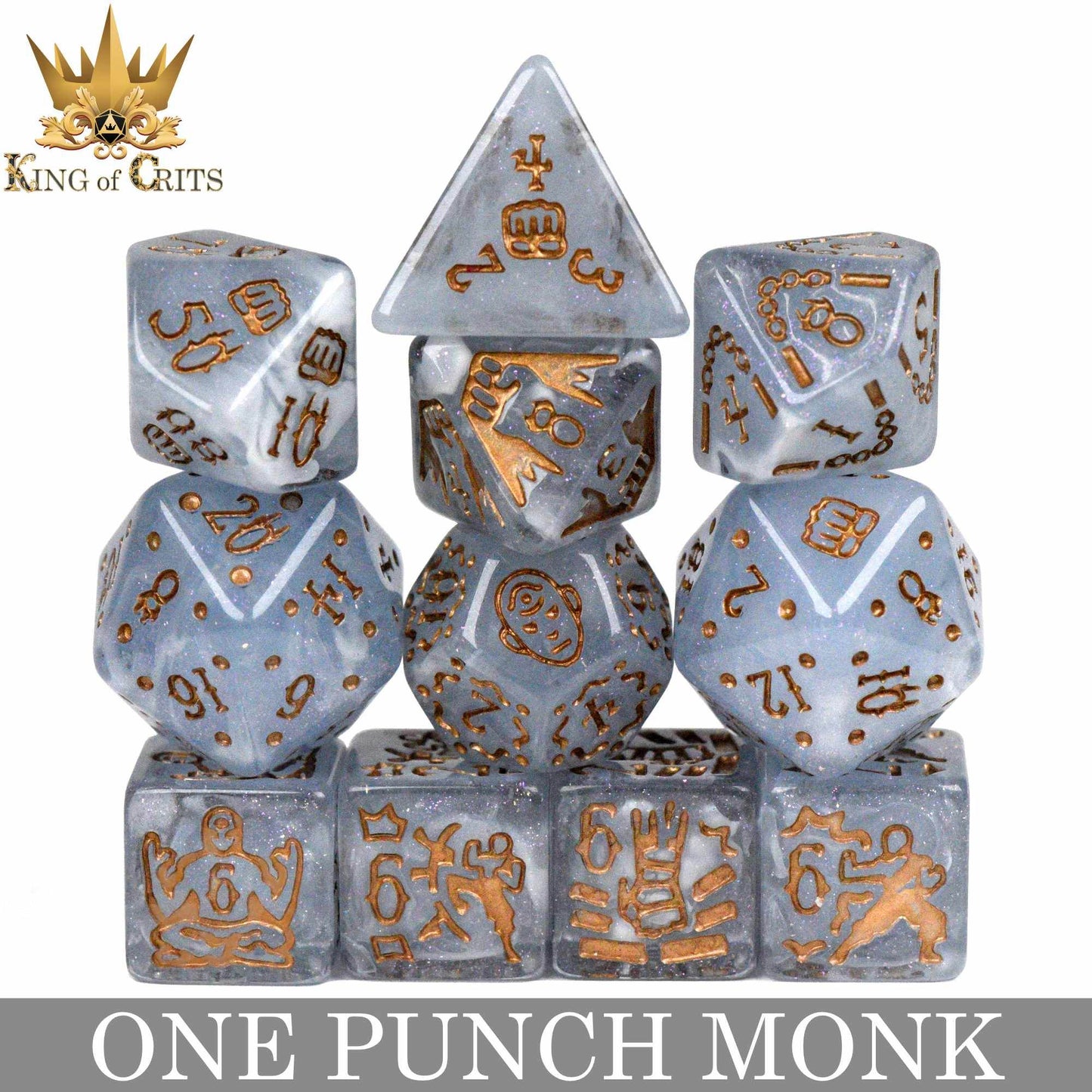 One Punch Monk 11 Dice Set - 