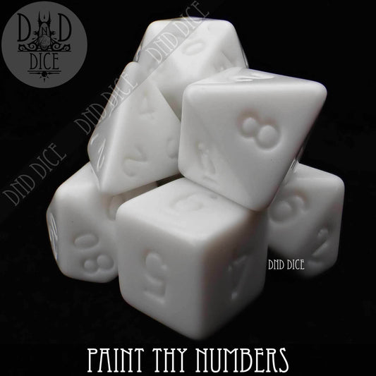 Paint Thy Numbers Dice Set - 