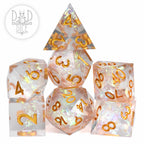 Purifying Light Handmade Dice Set (Color Change)