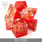 Red Panda Dice Set