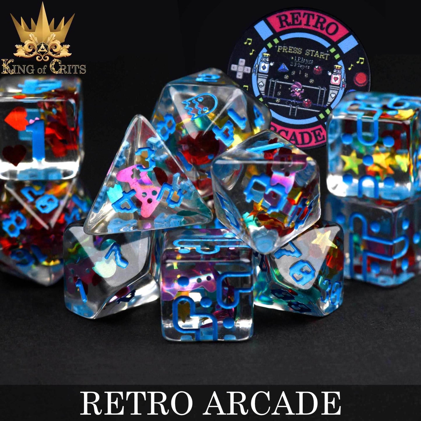 Retro Arcade 11 Dice Set - 