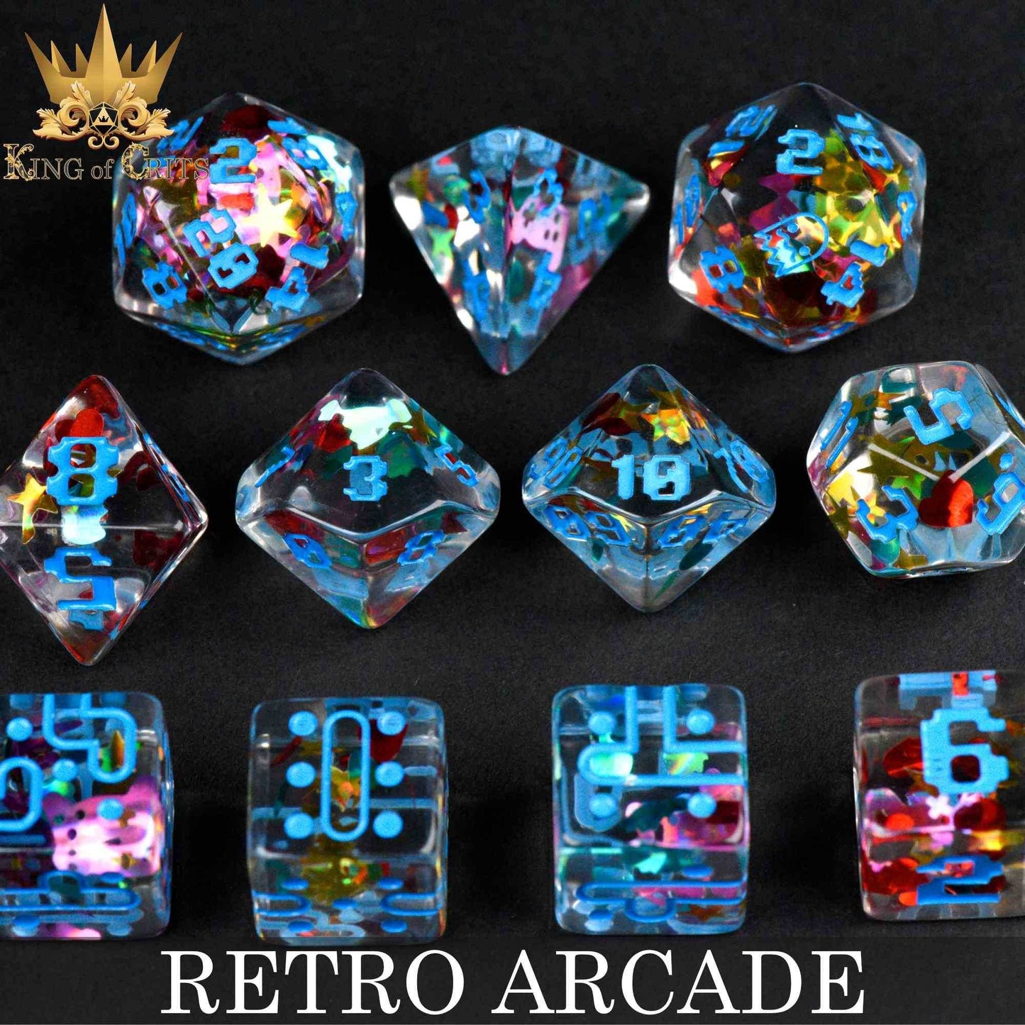 Retro Arcade 11 Dice Set - 