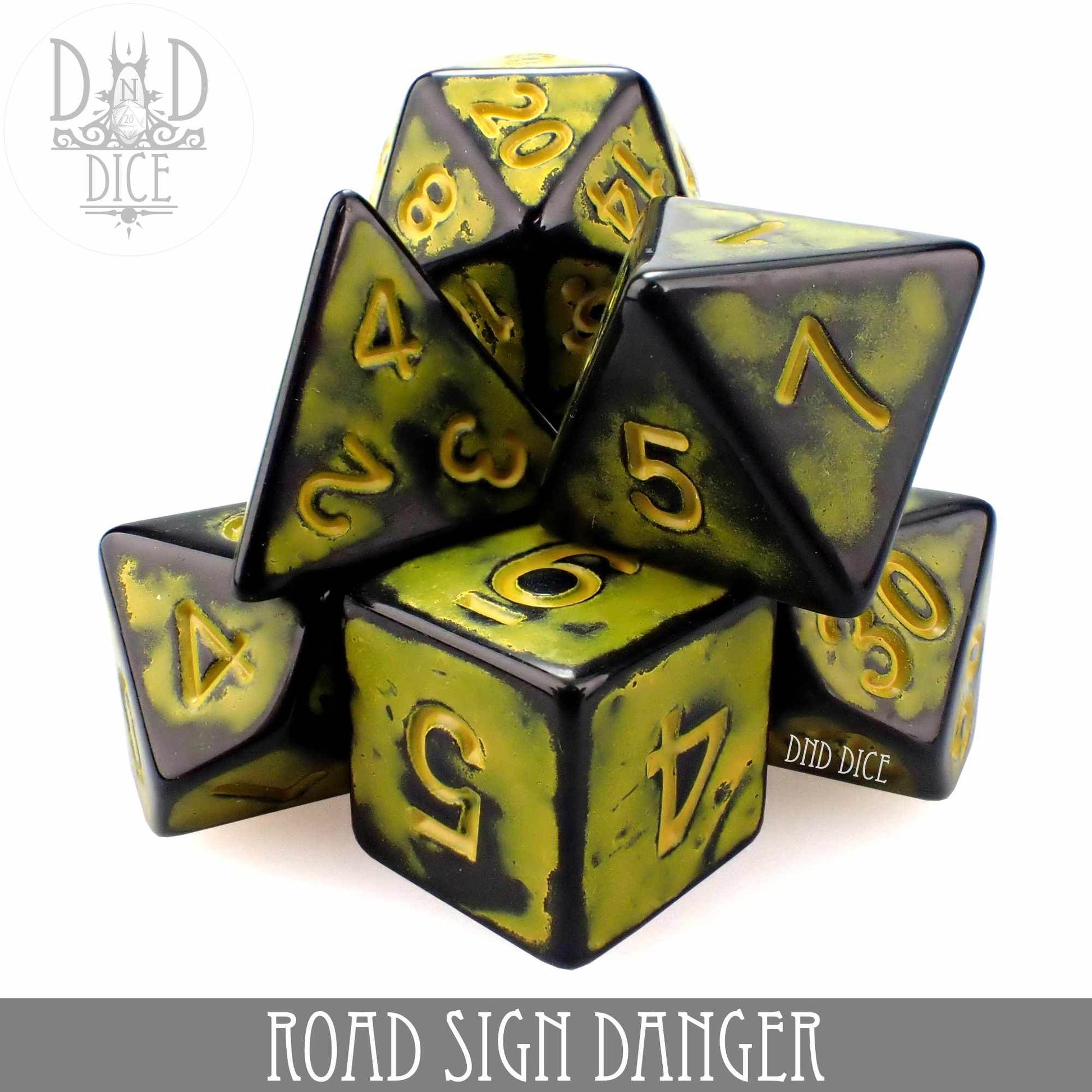Road Sign Danger Dice Set - 