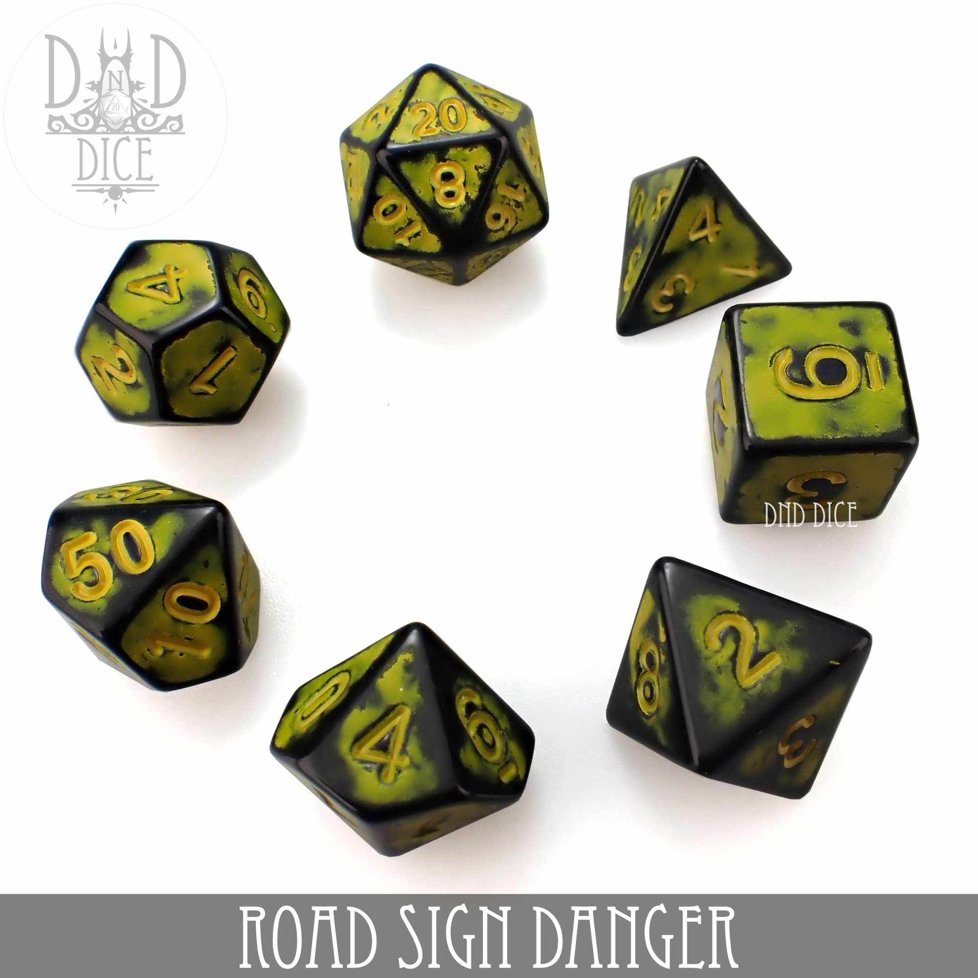 Road Sign Danger Dice Set - 